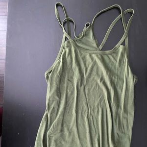 Olive green old navy active workout tank